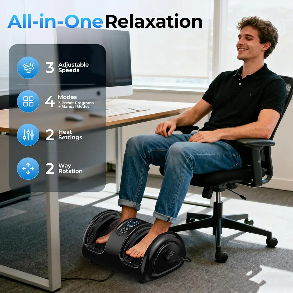 Heated Shiatsu Foot and Calf Massager