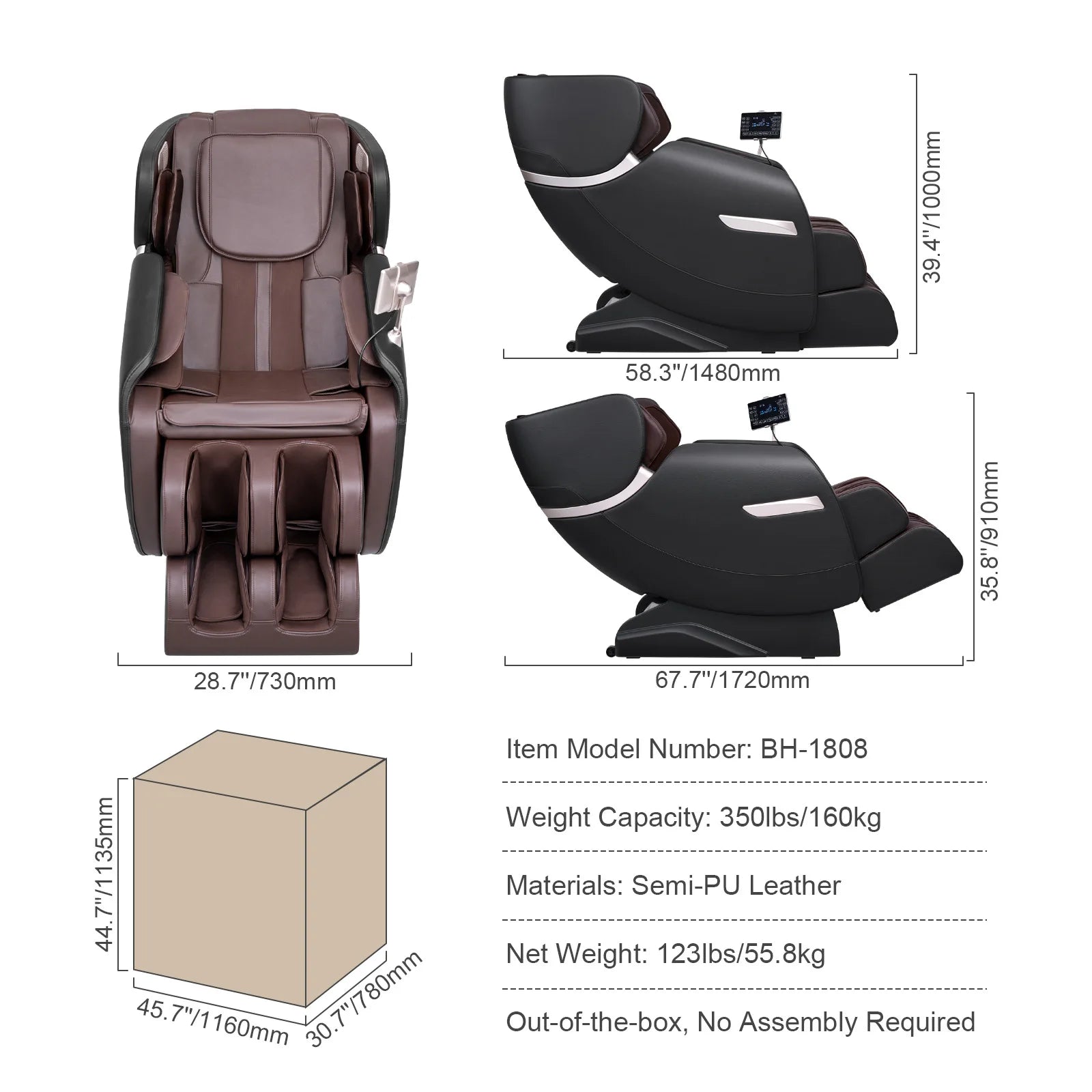 3D Zero Gravity Massage Chair