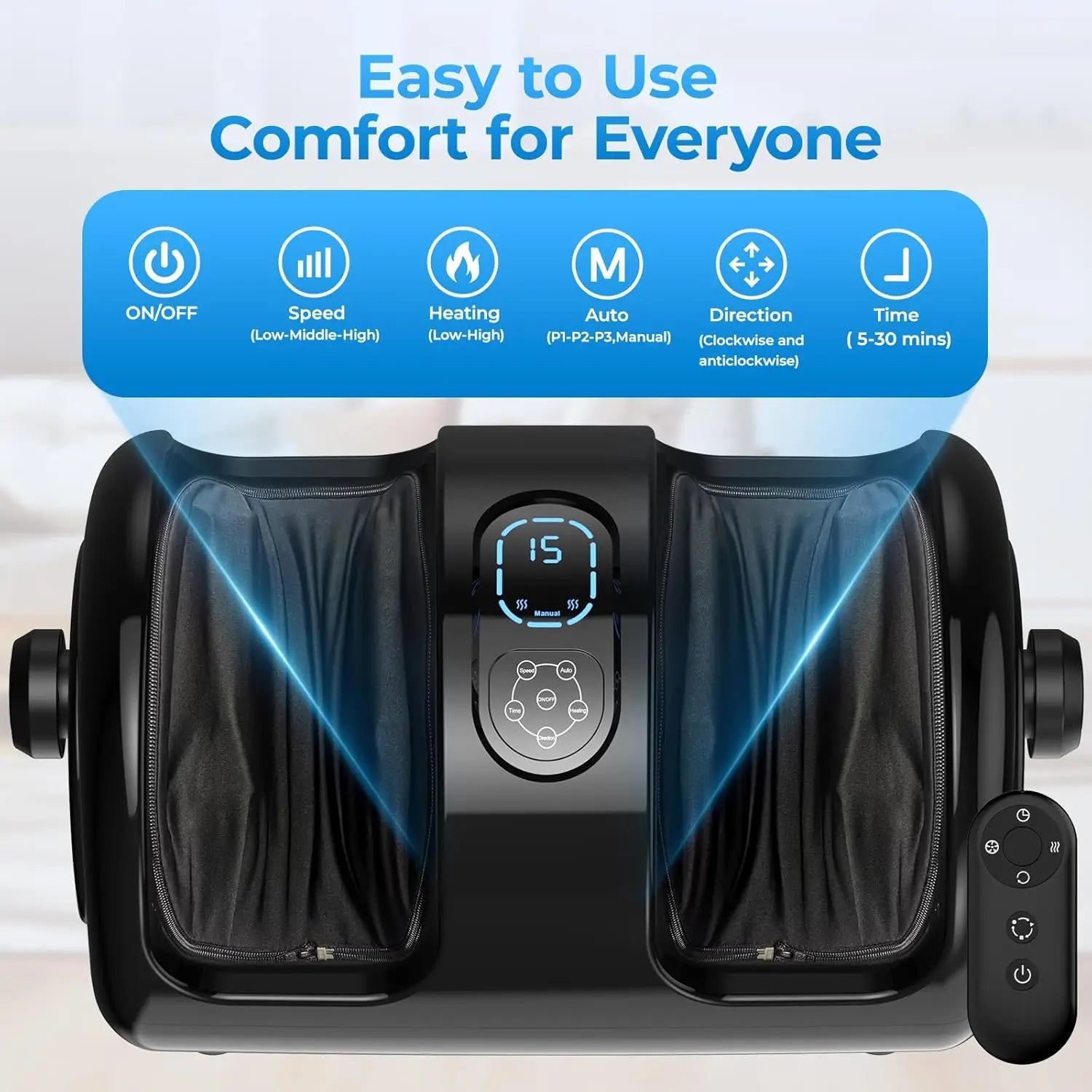 Heated Shiatsu Foot and Calf Massager