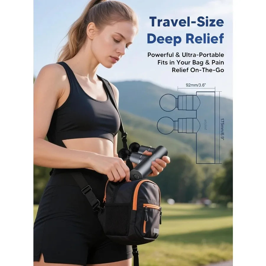 Double Head Deep Tissue Massage Gun