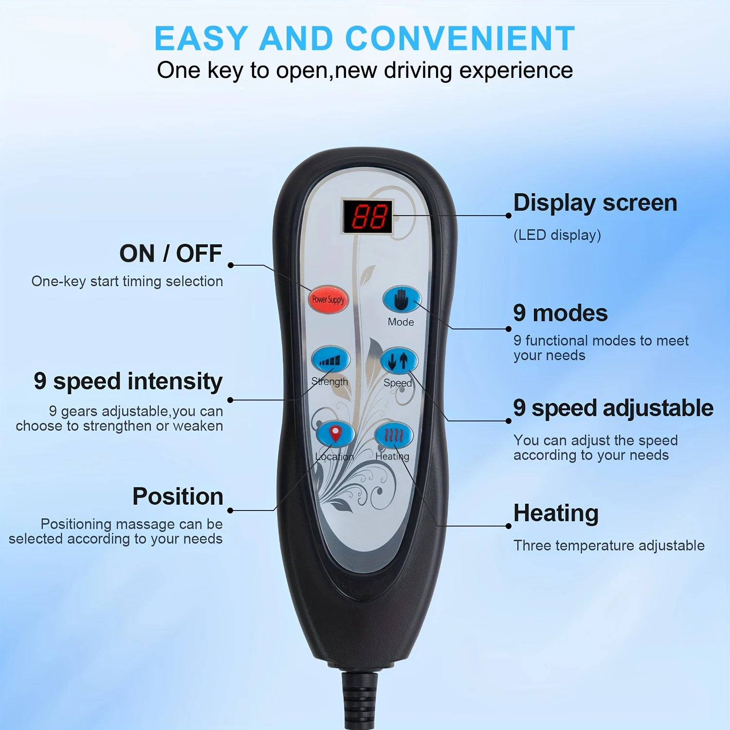 Heated Massage Chair Pad