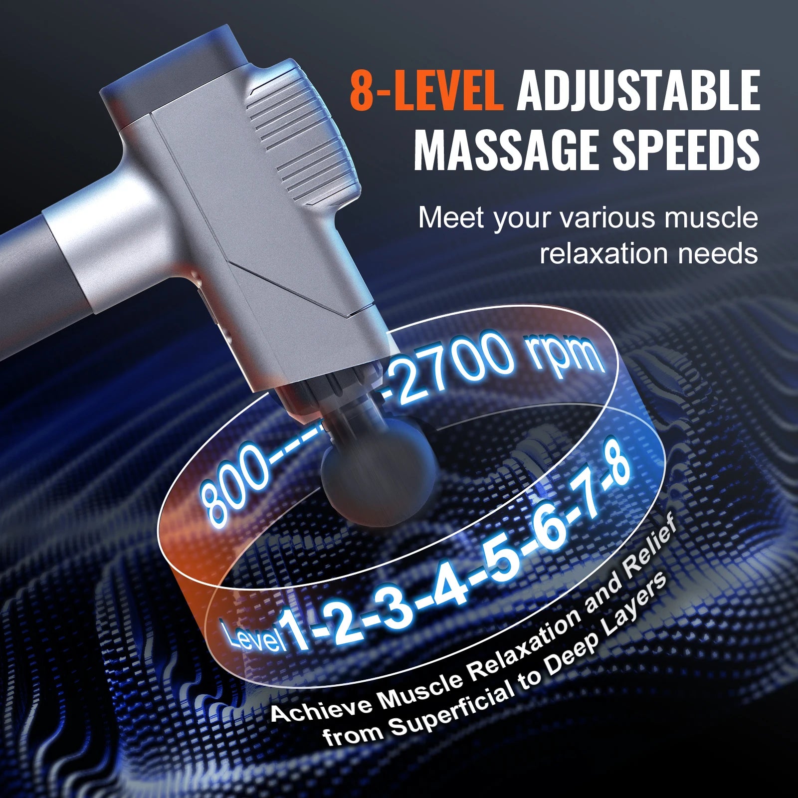 8 Speed Deep Tissue Massage Gun