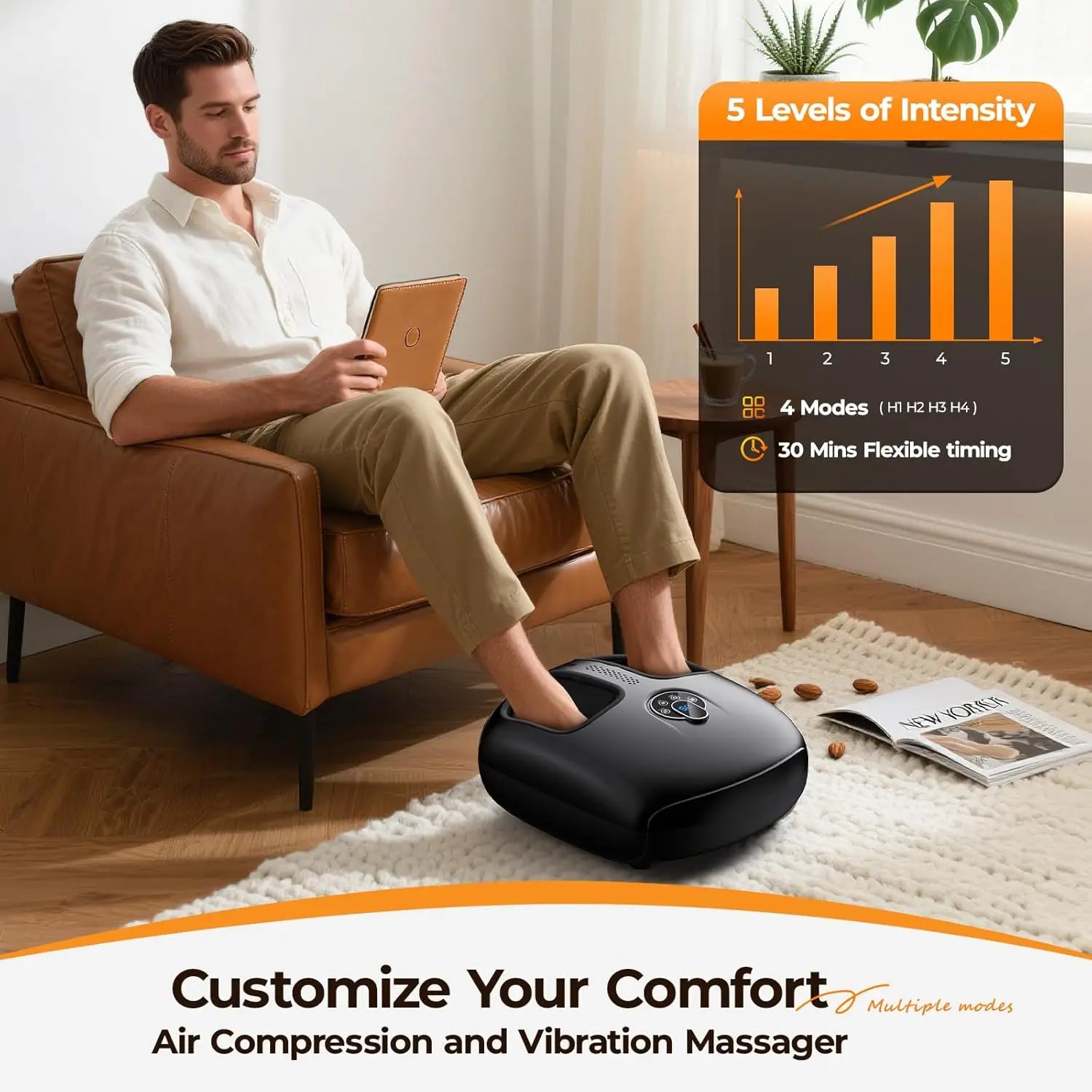 Shiatsu Air Compression Foot Massager